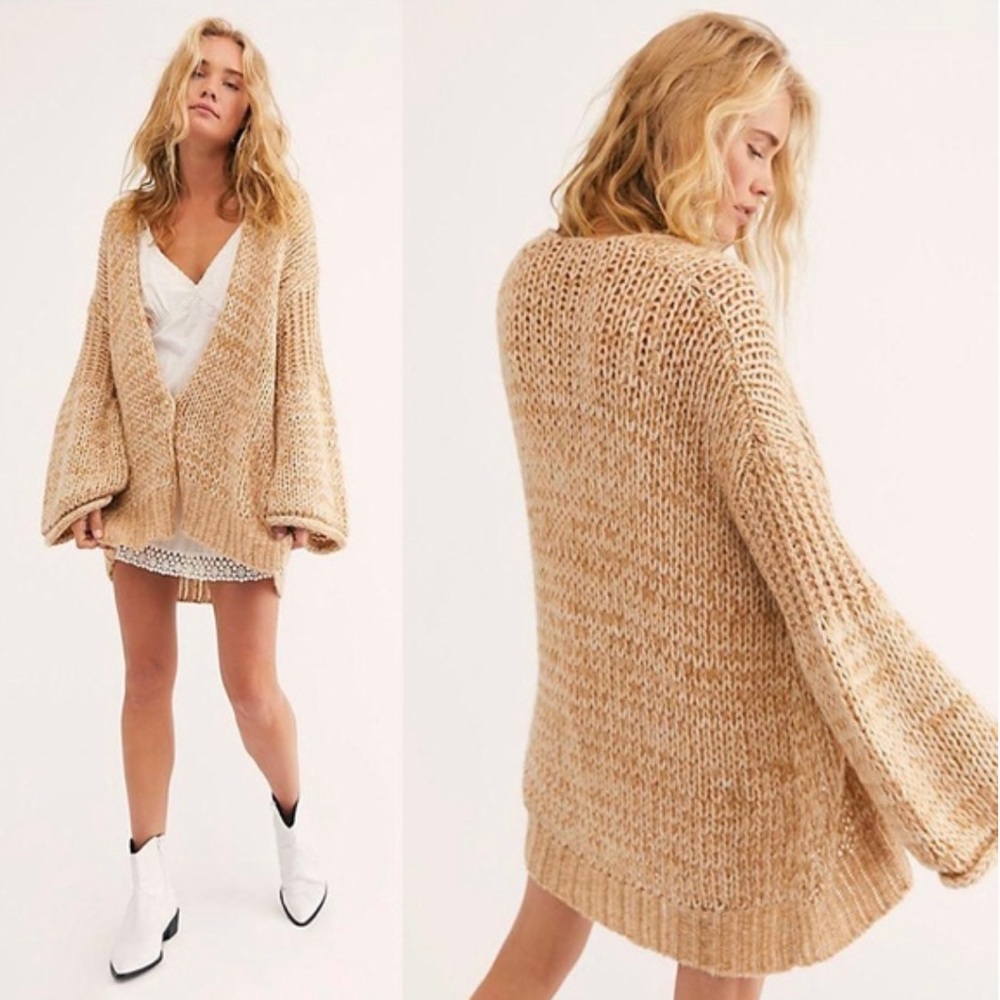 NWT | Free People Home Town Cardigan Chunky Knit Oversized | Size US XL - Picture 16 of 16